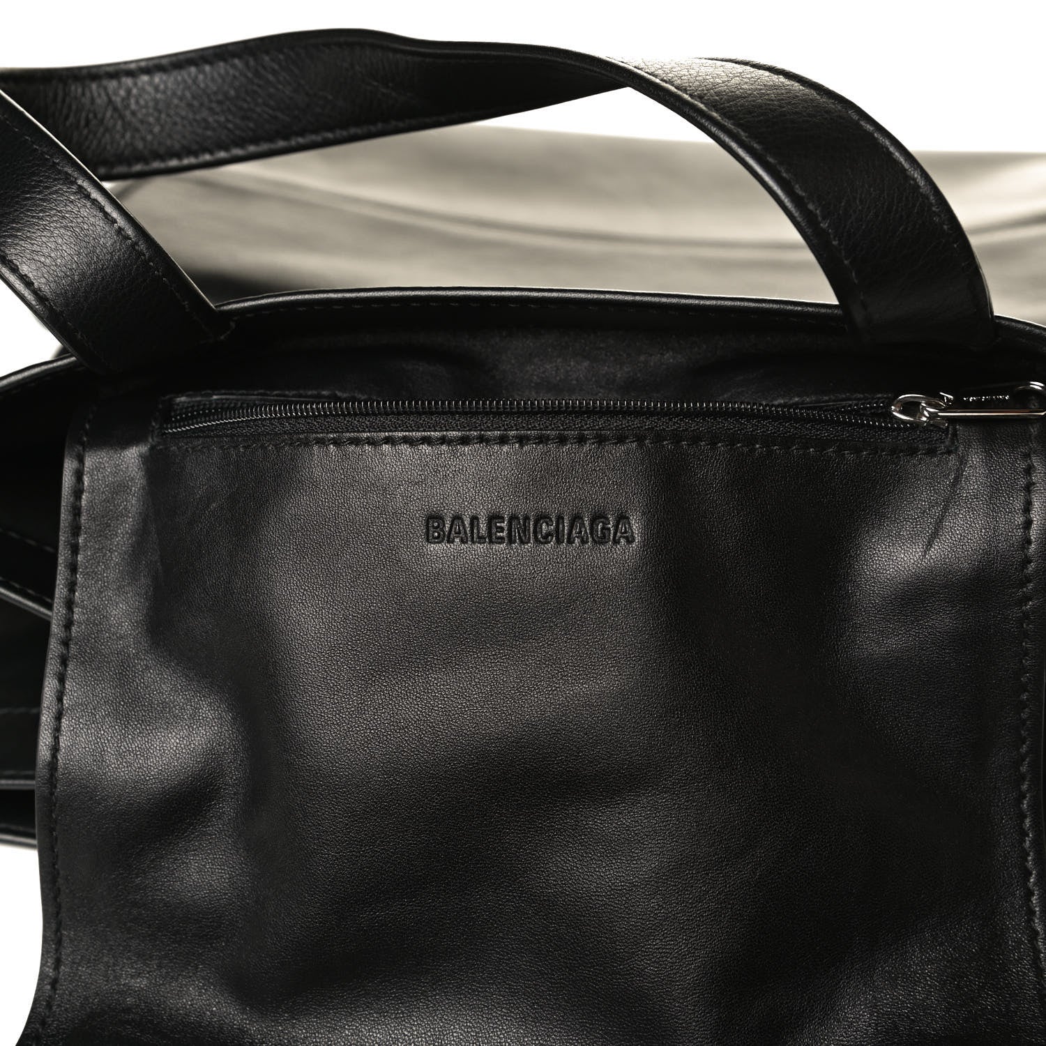 Balenciaga Calfskin Kittens Small Market Shopper Black 5 of 12