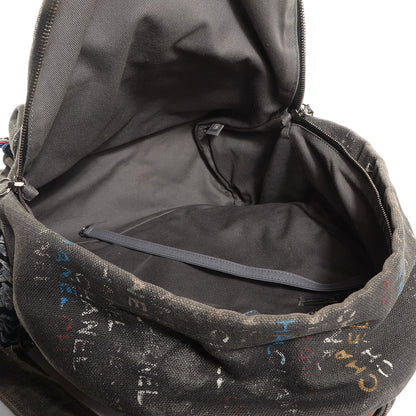 Chanel Graffiti Printed Canvas Medium Backpack Grey 5 of 7