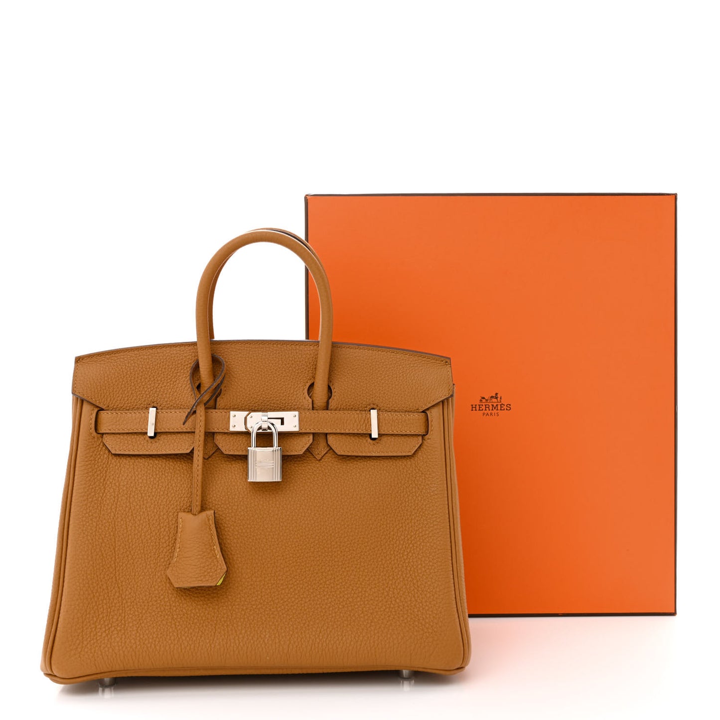 Togo Verso Birkin 25 Caramel Lime