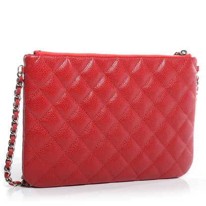 Chanel Caviar Daily Zip Crossbody Red 3 of 7