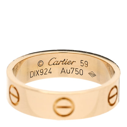 Cartier 18K Yellow Gold 5.5mm LOVE Ring 59 8.75 4 of 5
