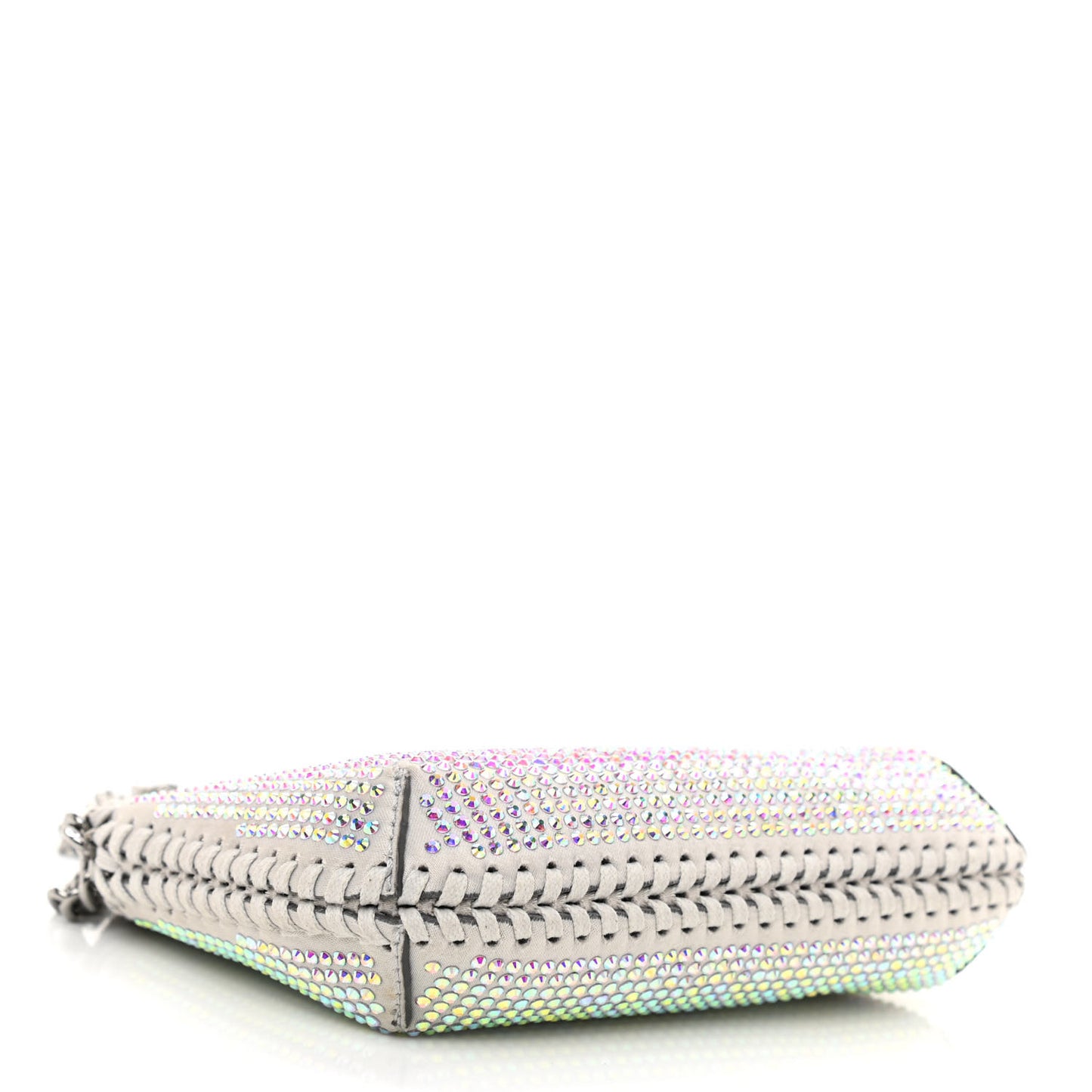 Crystal Mini Allover Hotfix Shoulder Bag Iridescent