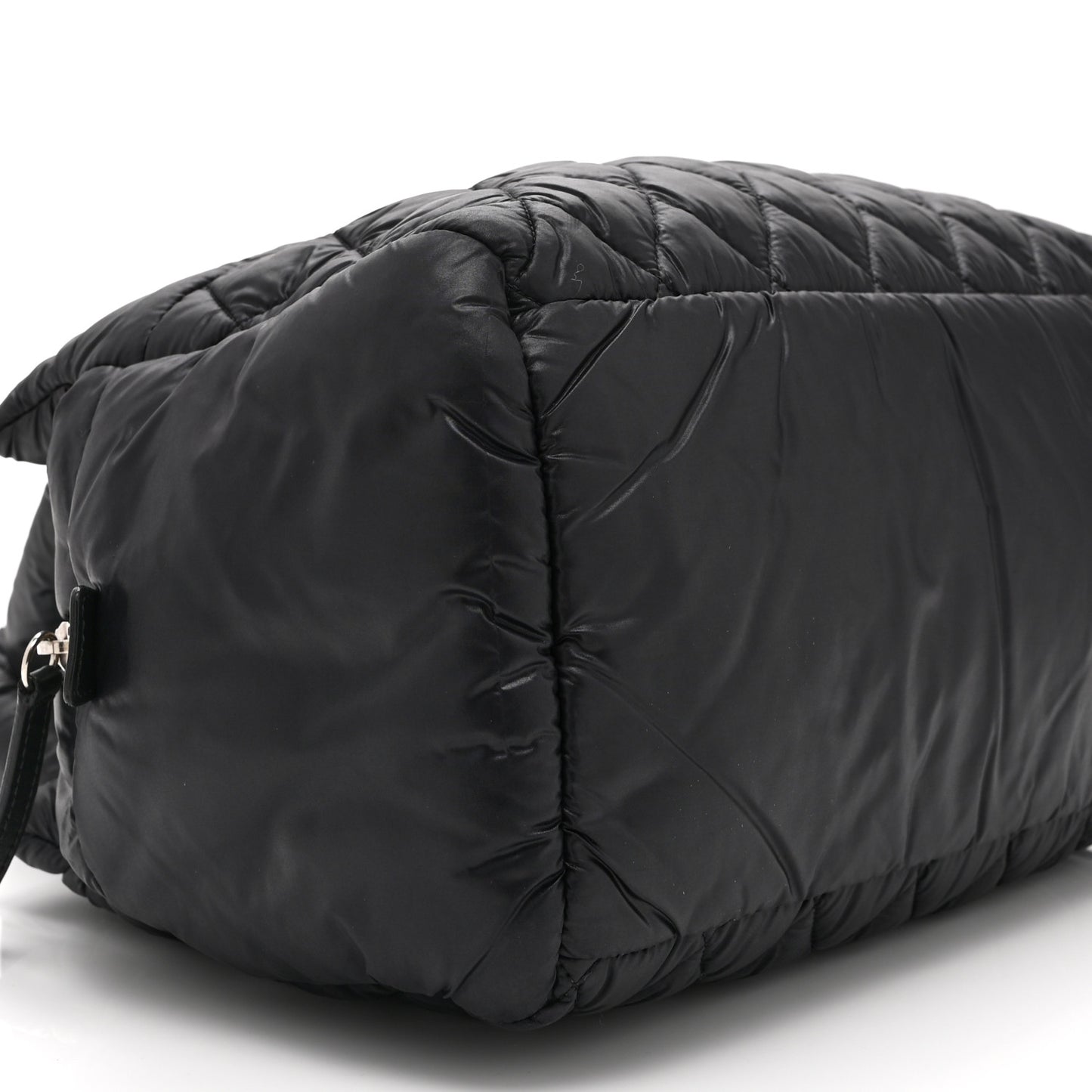 Nylon Coco Cocoon Zipped Tote Black