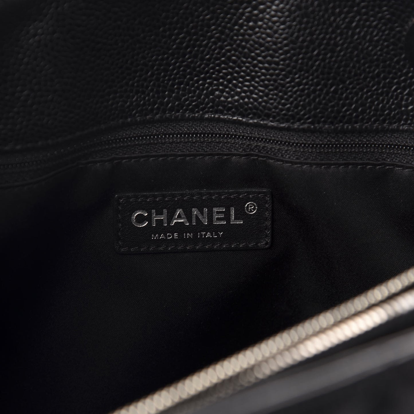 Caviar Quilted Grand Shopping Tote GST Black
