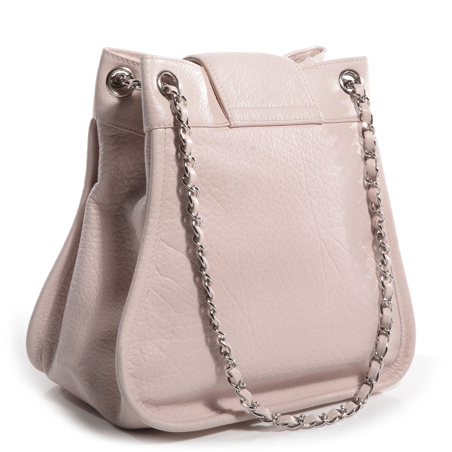 Calfskin Mademoiselle Shoulder Bag Light Pink