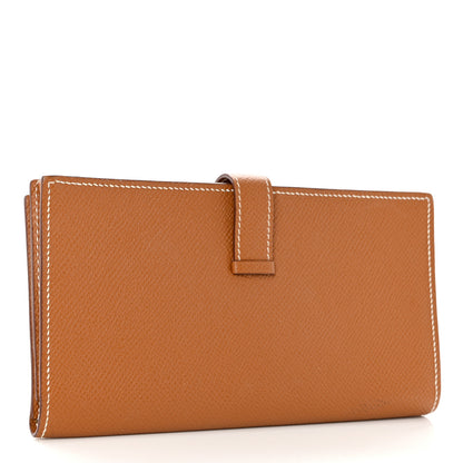 Hermes Epsom Bearn Gusset Wallet Gold 3 of 6