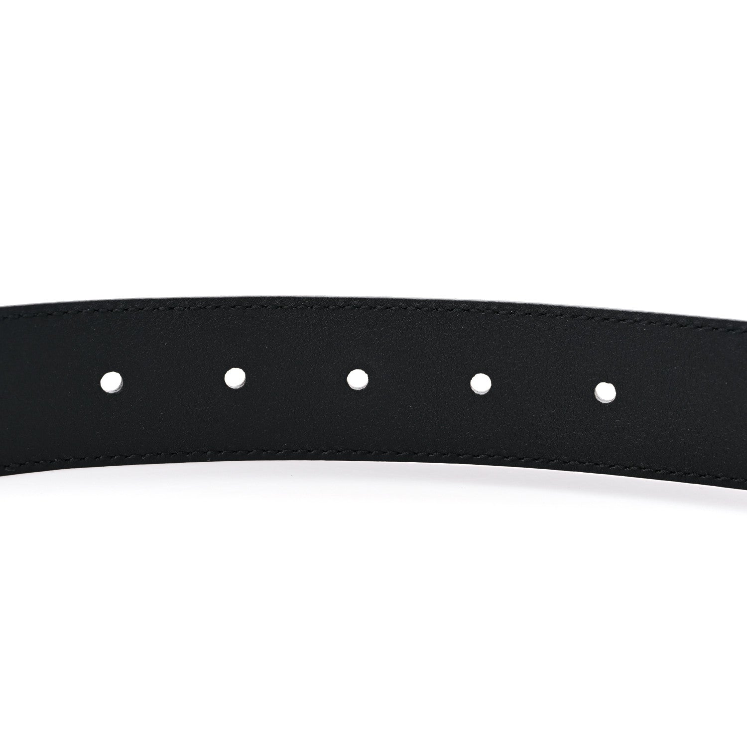 Gucci Textured Dollar Calfskin Bees And Stars Print Mens 35mm Belt 105 42 Black Gold 4 of 4