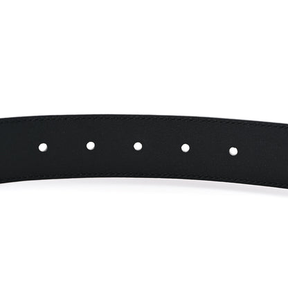 Gucci Textured Dollar Calfskin Bees And Stars Print Mens 35mm Belt 105 42 Black Gold 4 of 4