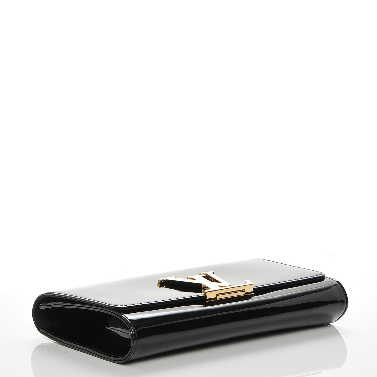 Louis Vuitton Patent Louise Clutch Black 4 of 6