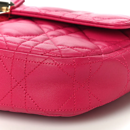 Christian Dior Lambskin Cannage Miss Dior Promenade Pouch Fuchsia 8 of 11