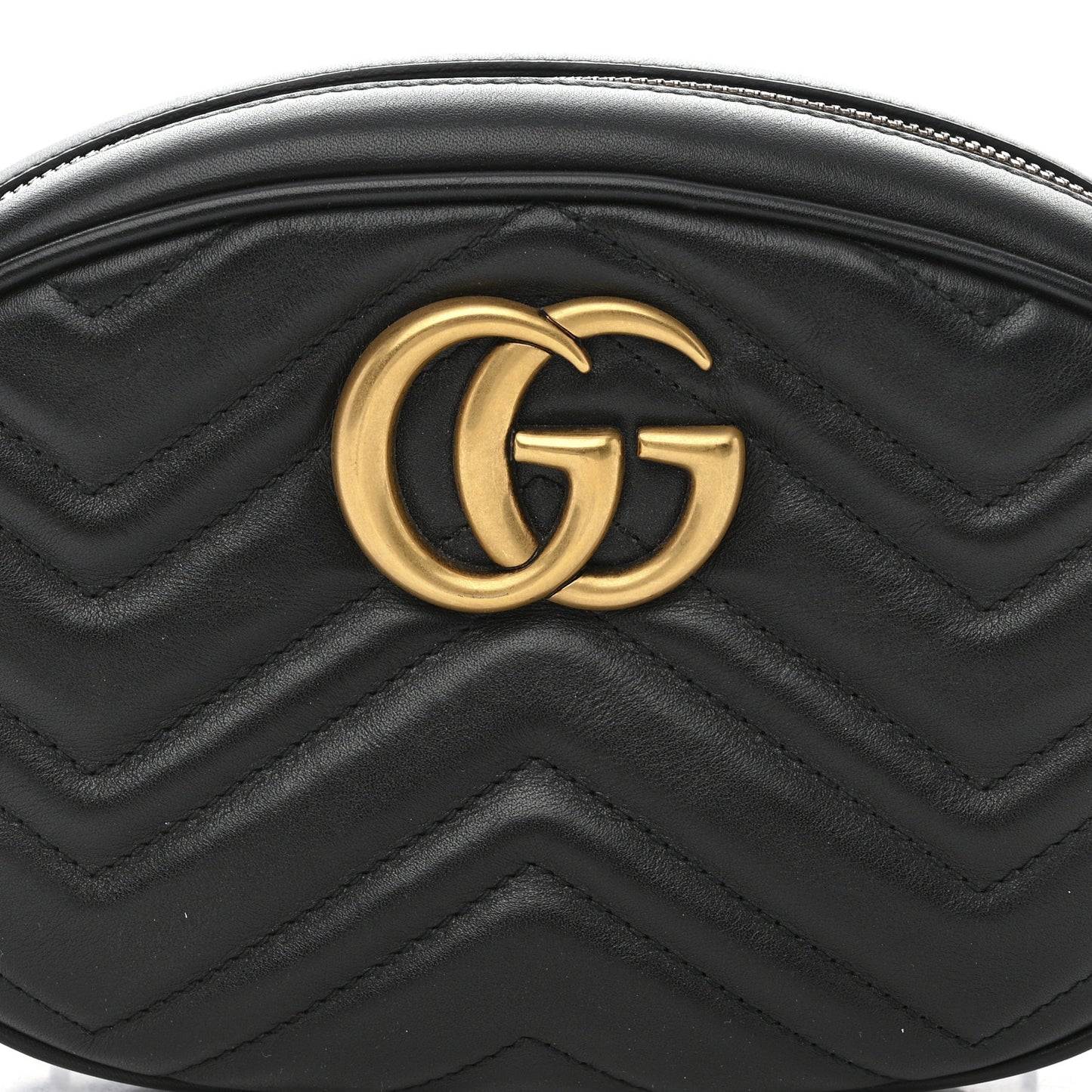 Calfskin Matelasse GG Marmont Belt Bag 105 42 Black
