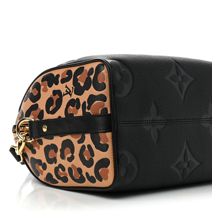 Louis Vuitton Empreinte Monogram Giant Wild At Heart Speedy Bandouliere 25 Black 7 of 8