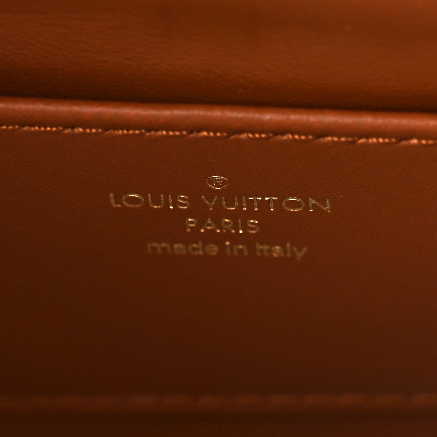 Lambskin Malletage Top Handle GO-14 MM Tan