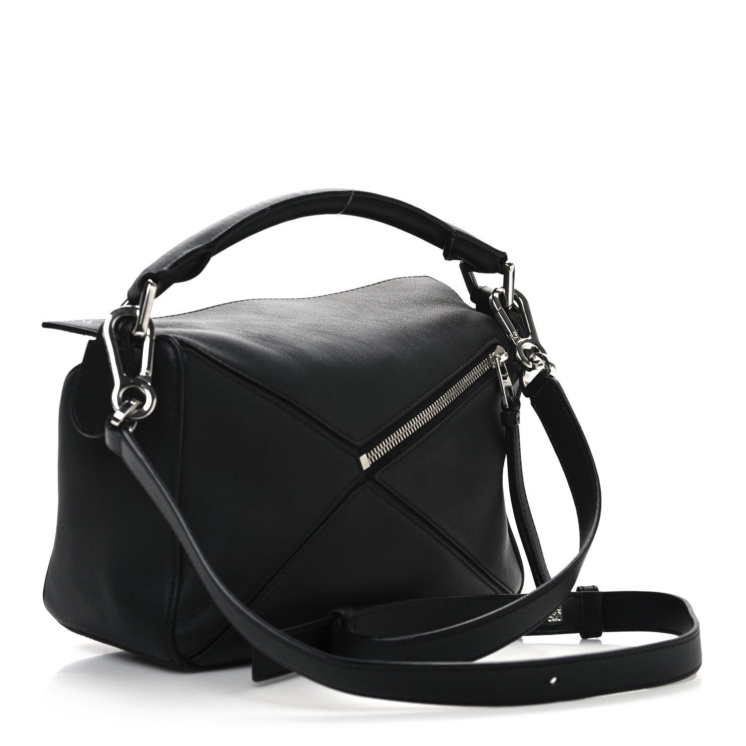 Loewe Calfskin Small Puzzle Bag Black 3 of 10
