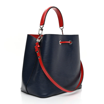Louis Vuitton Epi NeoNoe MM Indigo 3 of 17
