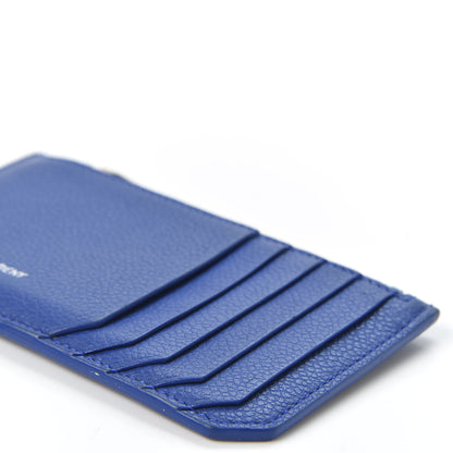 Saint Laurent Grained Calfskin 5 Fragments Zip Pouch Card Holder Deep Marjorelle 6 of 8