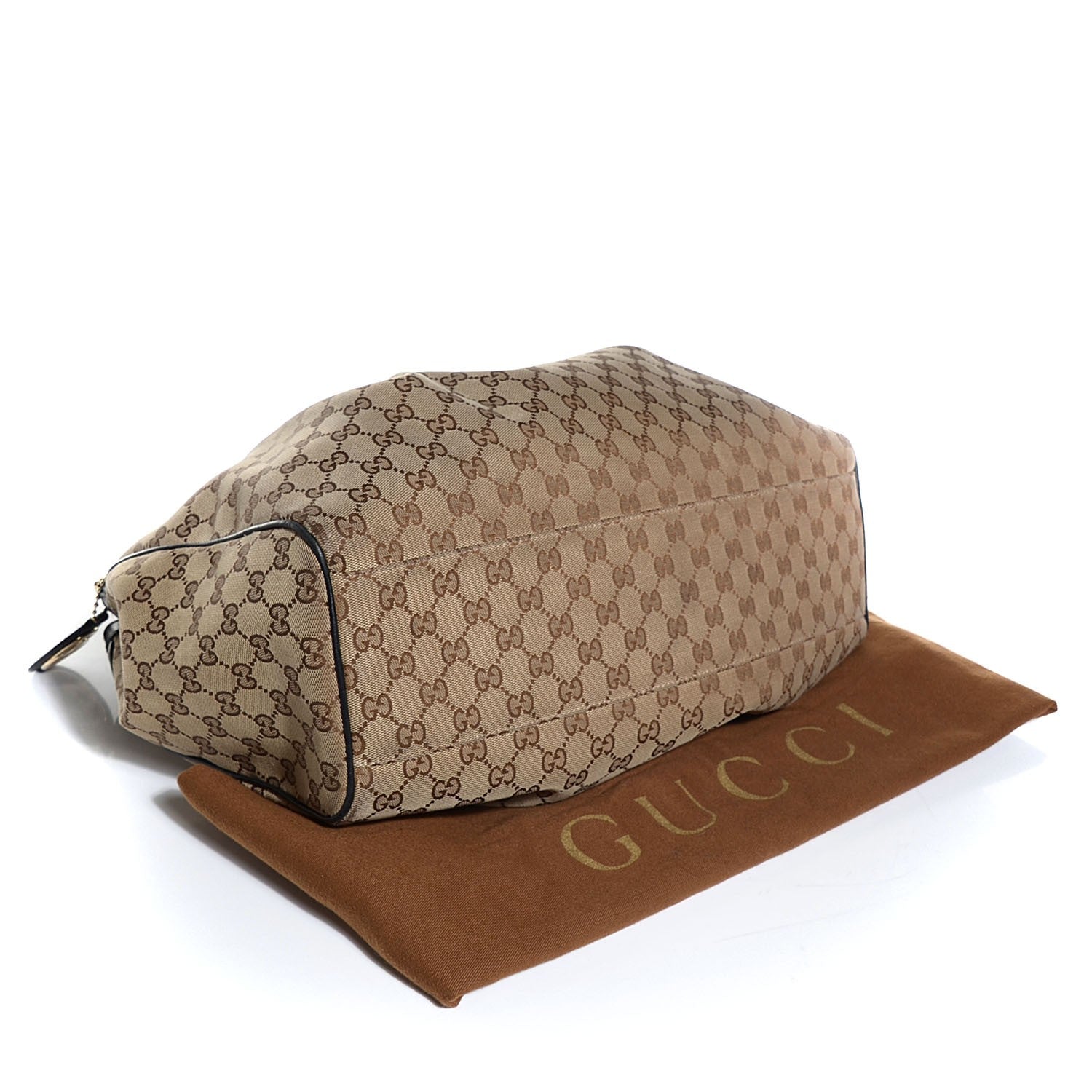 Gucci Monogram Large Sukey Tote Beige Ebony Black 4 of 9