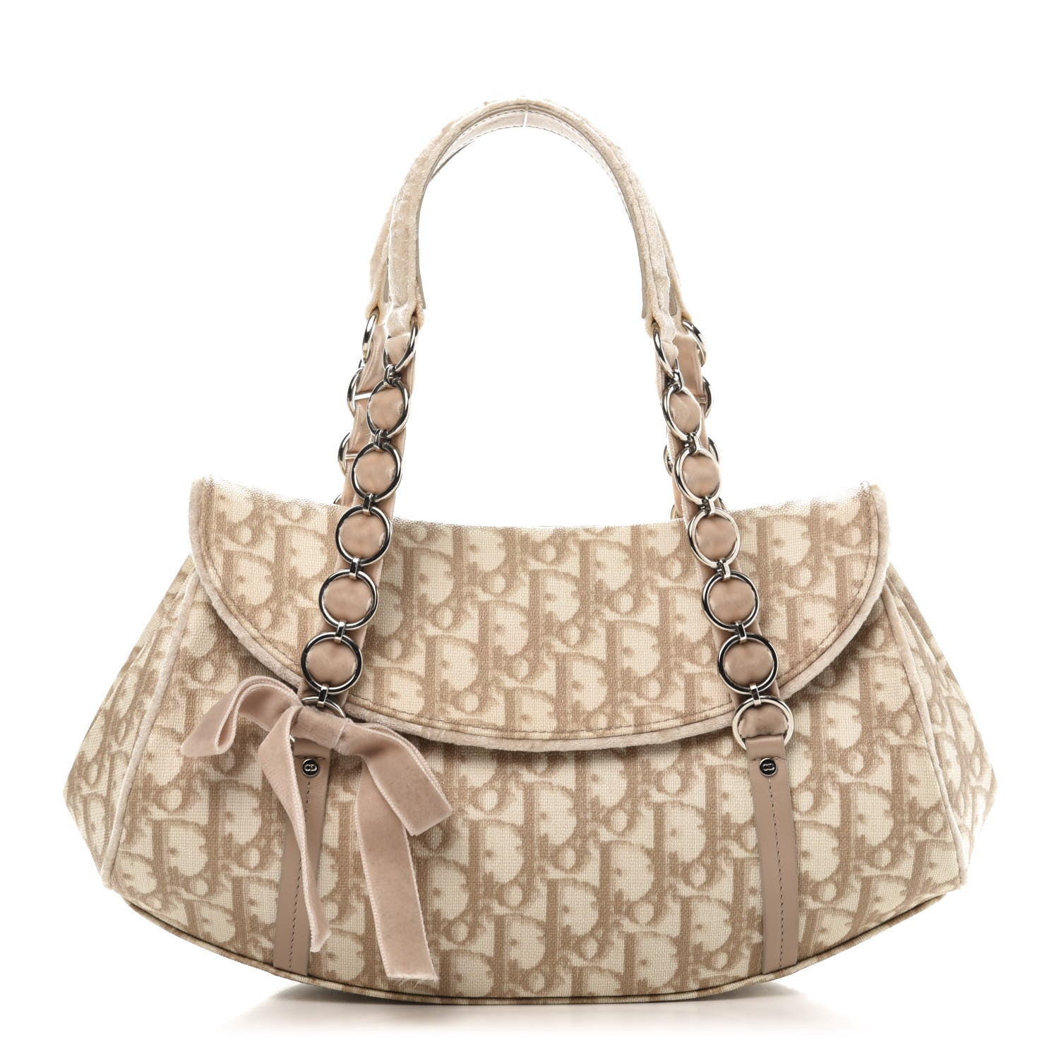 Christian Dior Monogram Romantique Trotter Bag Rose 1 of 15