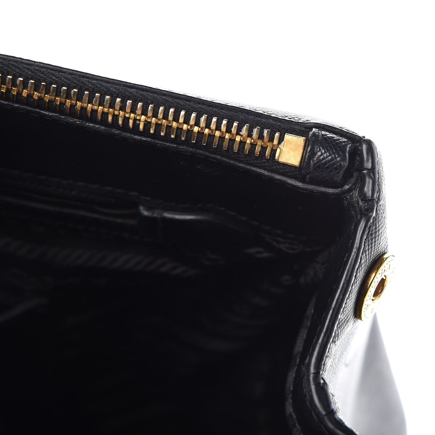 Saffiano Medium Galleria Double Zip Tote Black