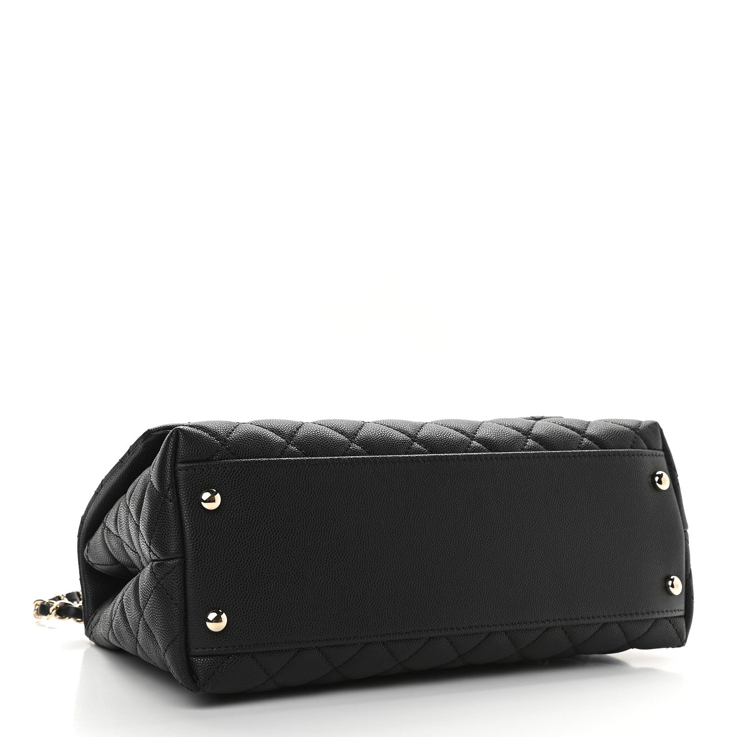 Chanel Caviar Quilted Small Coco Handle Flap Black 4 of 10