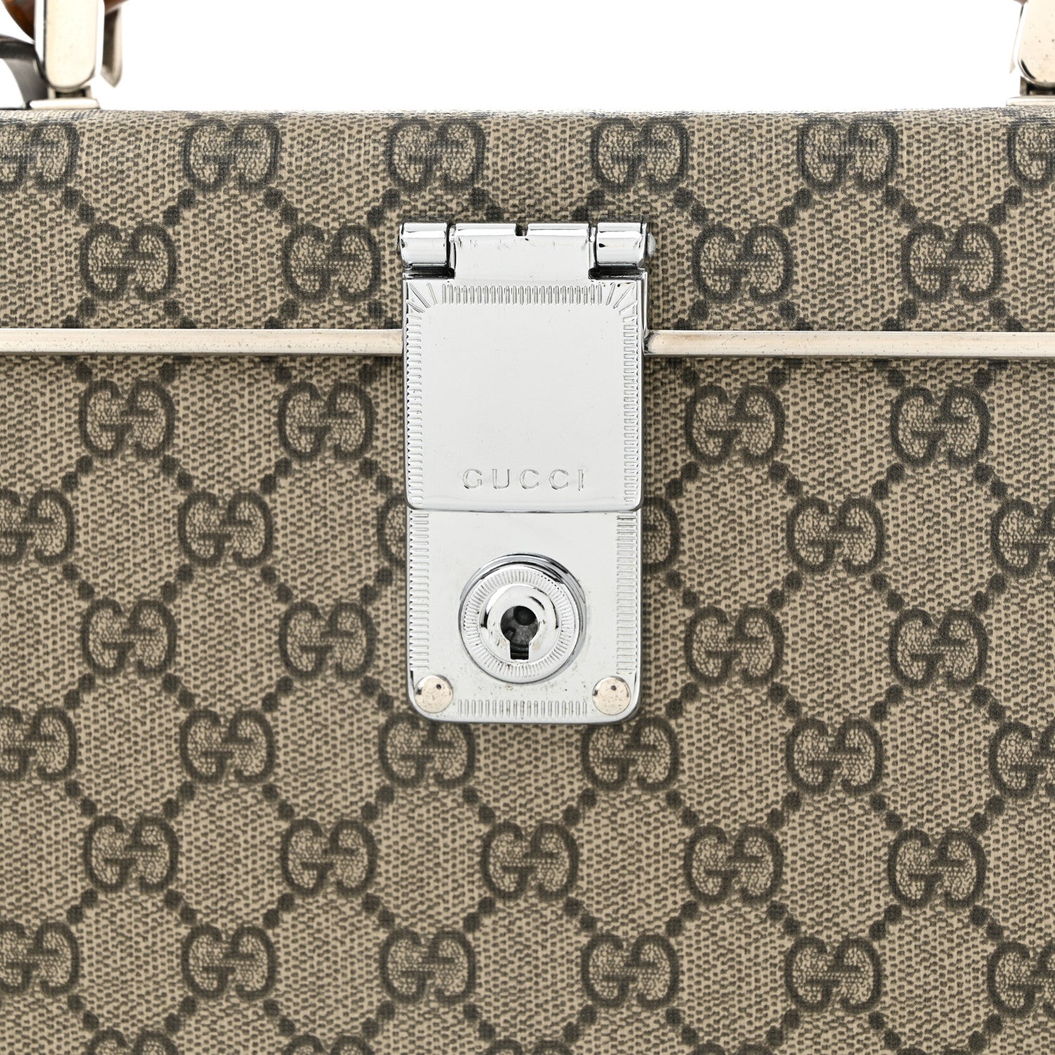 Gucci GG Supreme Monogram Globe-Trotter Beauty Case Brown 8 of 10