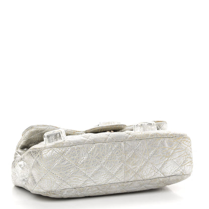 Chanel Calfskin Ice Cube On the Rocks Medium Flap Silver 3 of 10