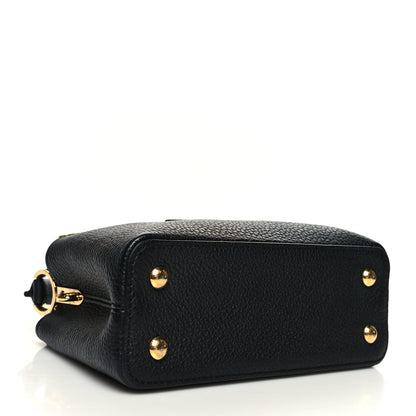 Louis Vuitton Taurillon Embellished Flower Crown Capucines Mini Black 4 of 10
