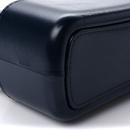 Chanel Metallic Aged Calfskin Quilted Medium Gabrielle Hobo Silver Navy Red 8 of 9