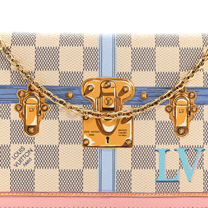 Louis Vuitton Damier Azur Summer Trunks Pochette Weekend 8 of 10