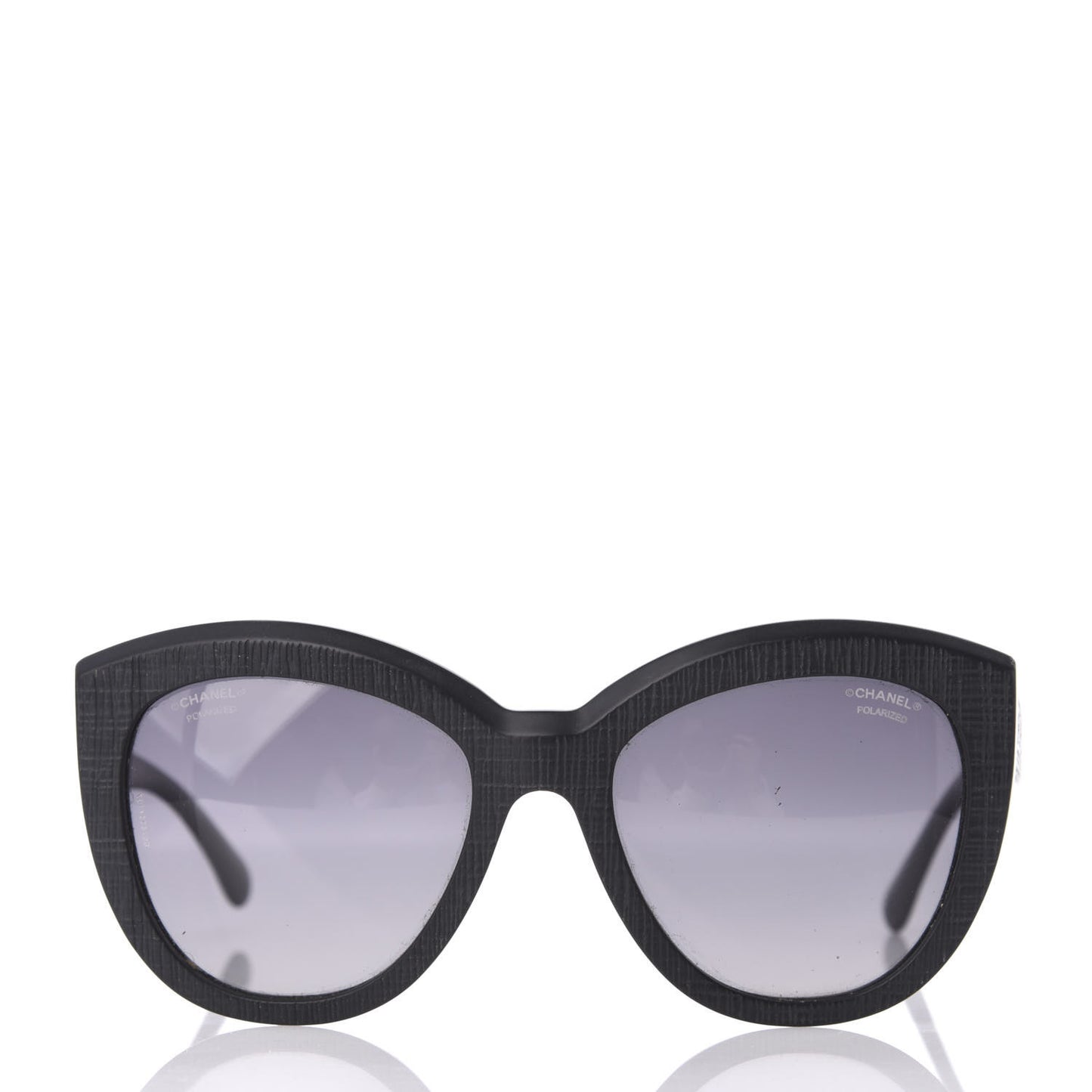 Tweed Effect CC Polarized Butterfly Signature Sunglasses 5332 Grey