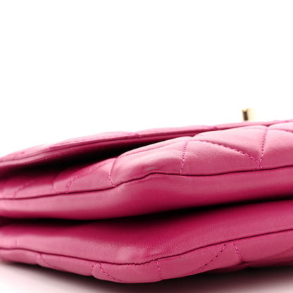 Chanel Lambskin Quilted Medium Trendy CC Flap Dark Pink 9 of 10