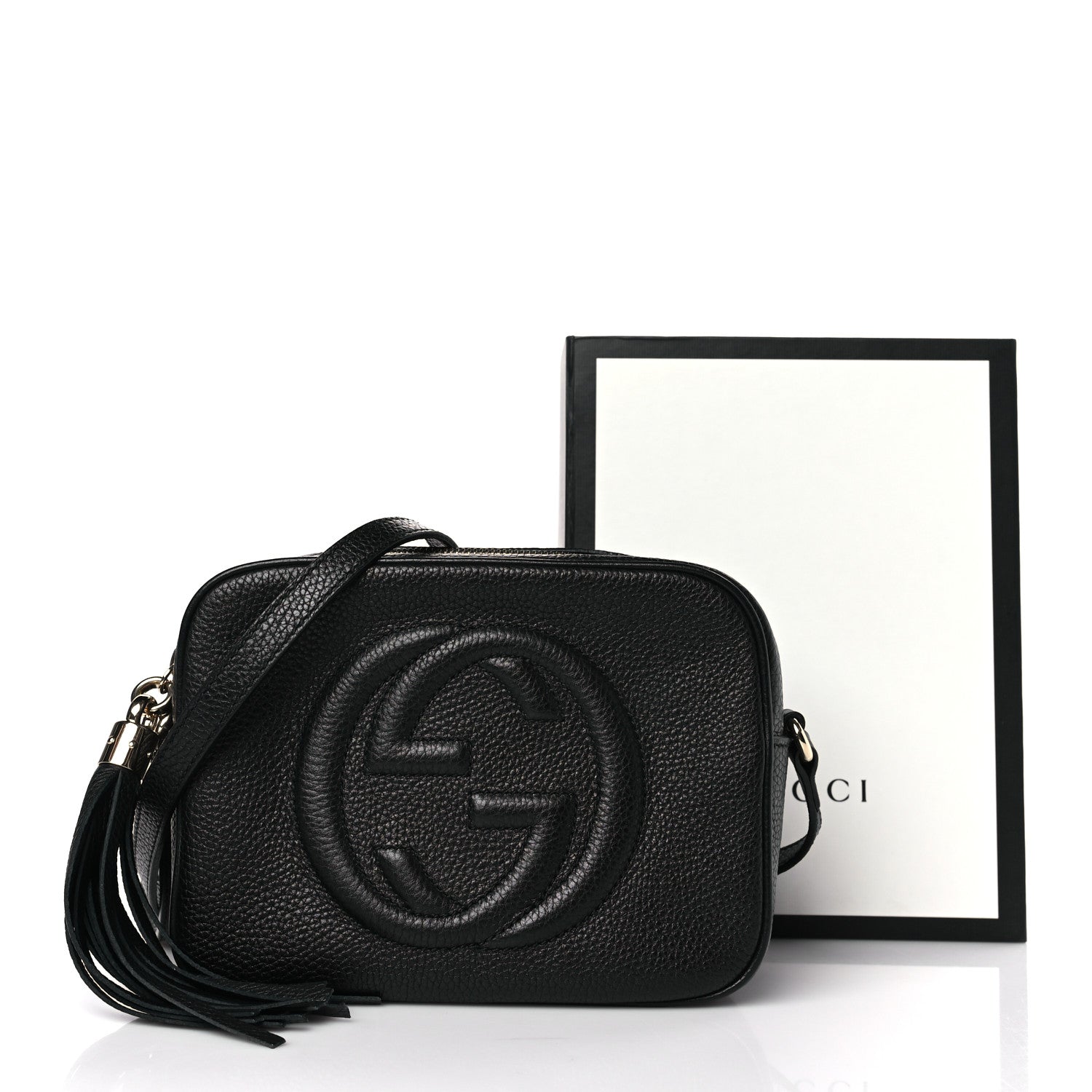 Gucci Pebbled Calfskin Small Soho Disco Bag Black 10 of 10