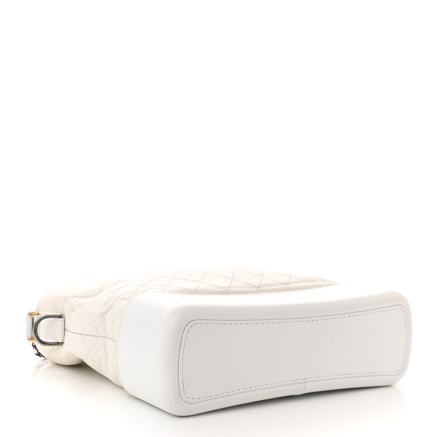 Chanel Aged Calfskin Quilted Large Gabrielle Hobo White 3 of 10