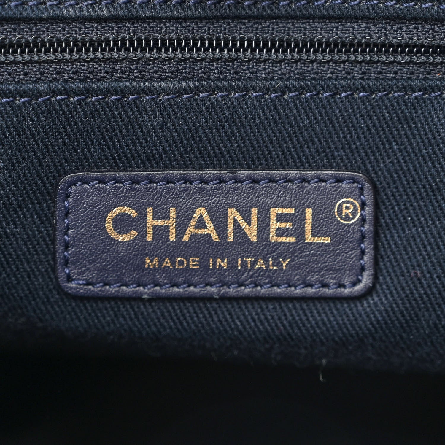 Chanel Lurex Boucle Mini Deauville Tote Blue 6 of 10