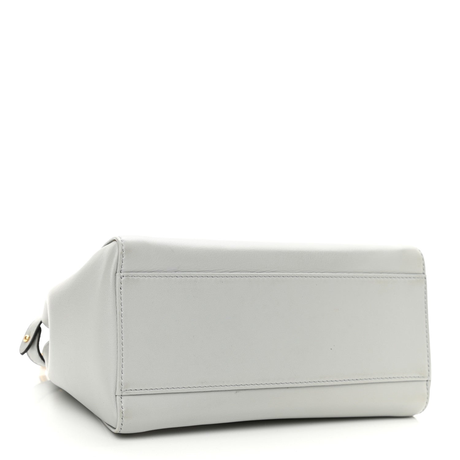 Fendi Nappa Colorblock Mini Peekaboo Iconic Satchel Grigio Perla Peonia Alga 4 of 11