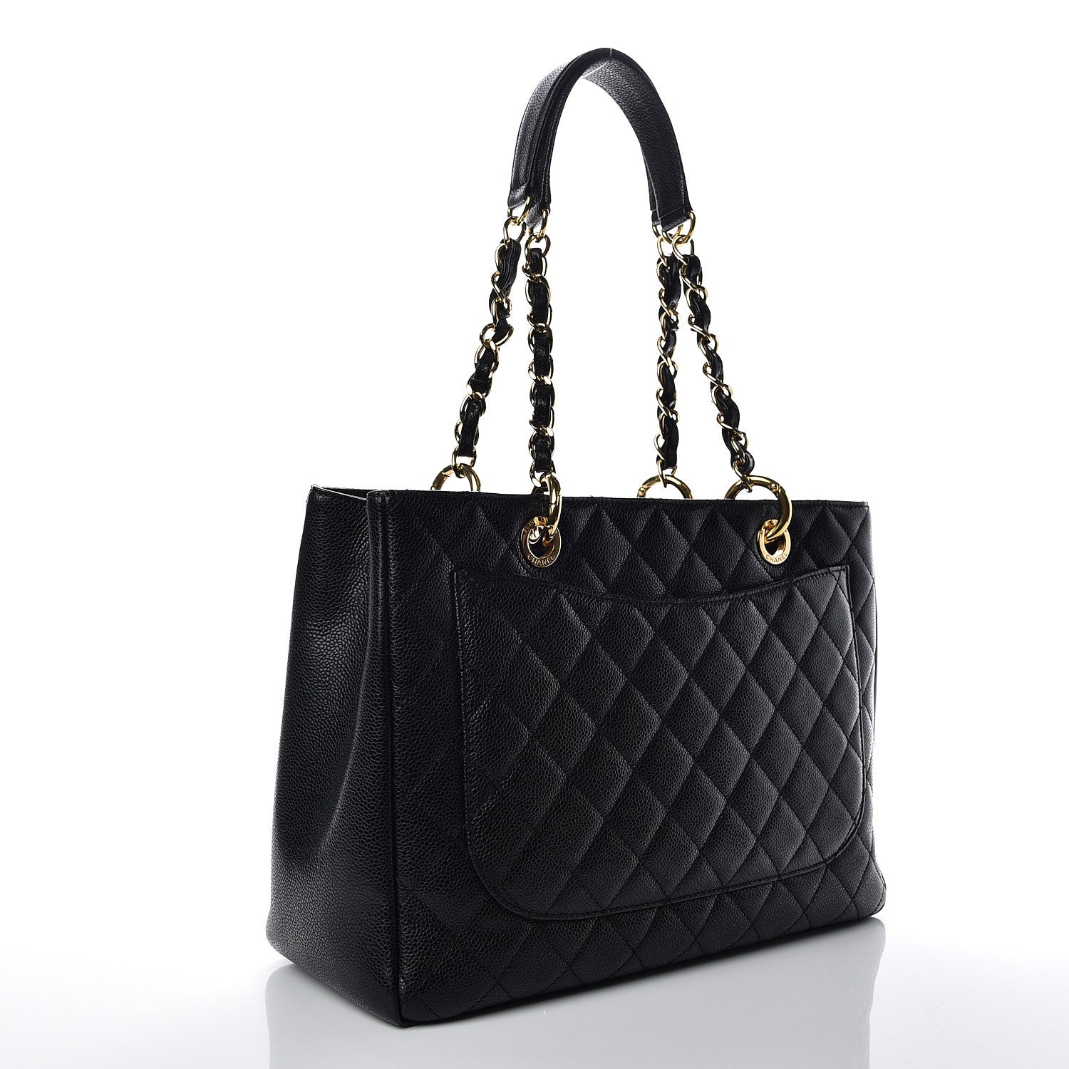 Chanel Caviar Quilted Grand Shopping Tote GST Black 3 of 15