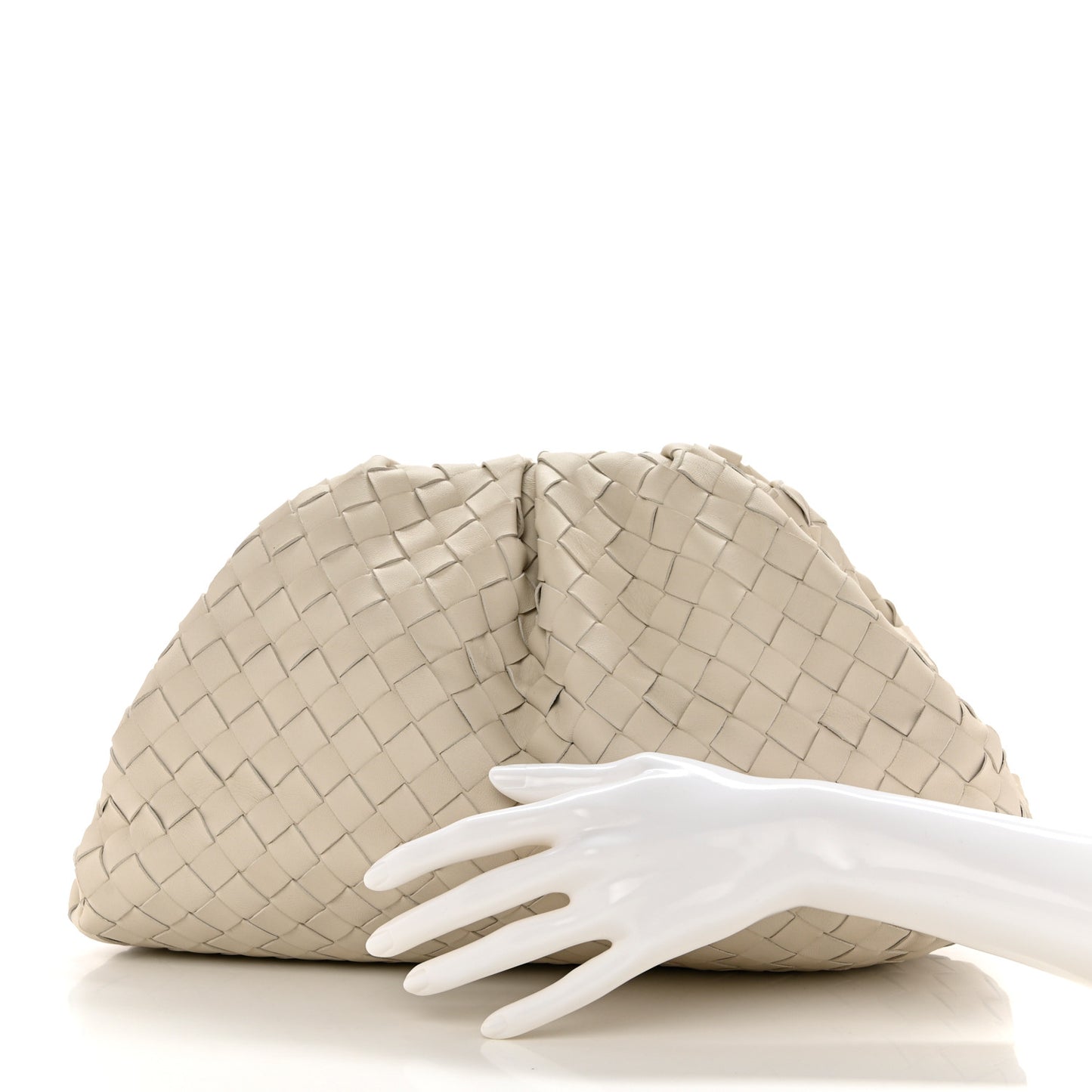 Nappa Maxi Intrecciato The Pouch Oversized Clutch Plaster