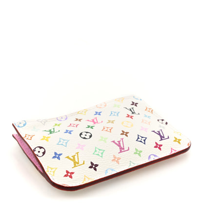 Louis Vuitton Monogram Multicolor Key Pouch White Litchi 4 of 7