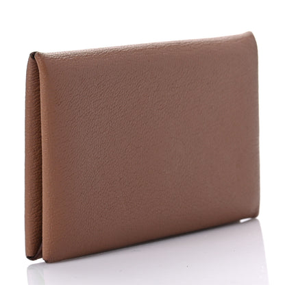 Hermes Chevre Mysore Calvi Card Case Quebracho 3 of 7