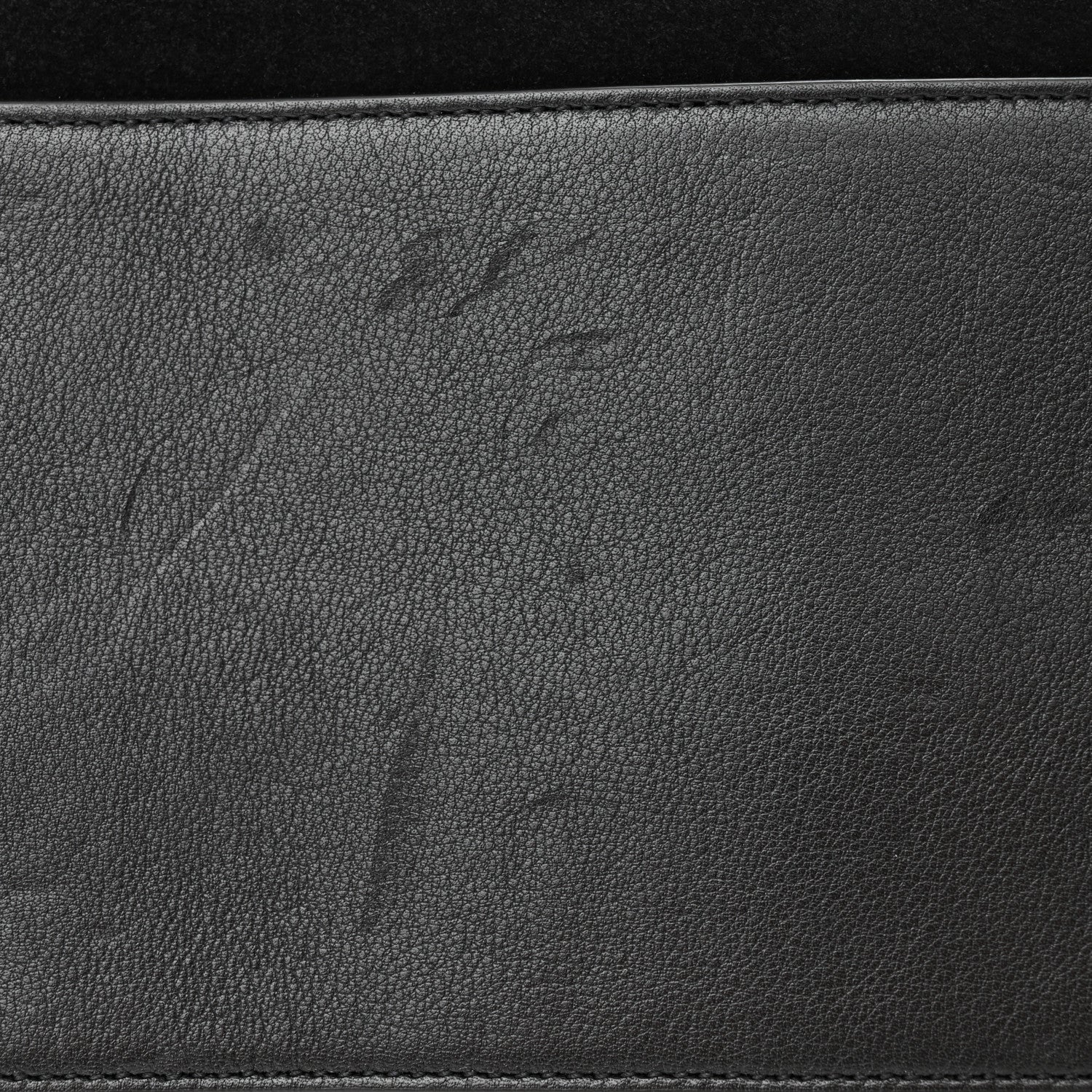 Saint Laurent Suede Calfskin Medium Monogram Cabas Black 13 of 13
