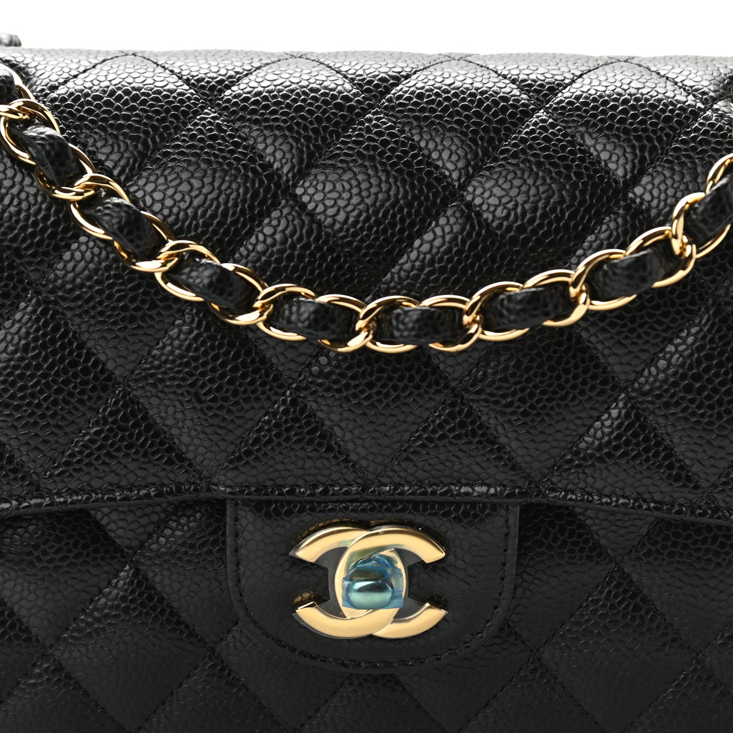 Chanel Caviar Quilted Small Double Flap Black 8 of 11
