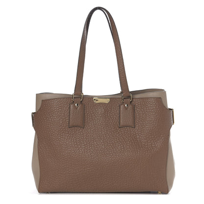 Burberry Heritage Grain Smooth Calfskin Large Clarborough Tote Sepia Brown Honey 1 of 13