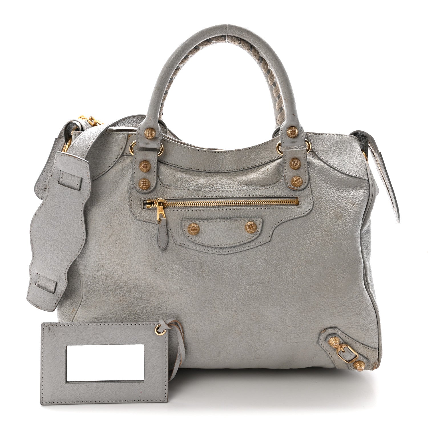 Balenciaga Chevre Giant 12 Gold Hardware Hamilton Velo Gris Ciment 2 of 15