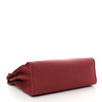 Hermes Vache Hunter Toile Herbag Zip 39 MM Rubis Natural 5 of 22