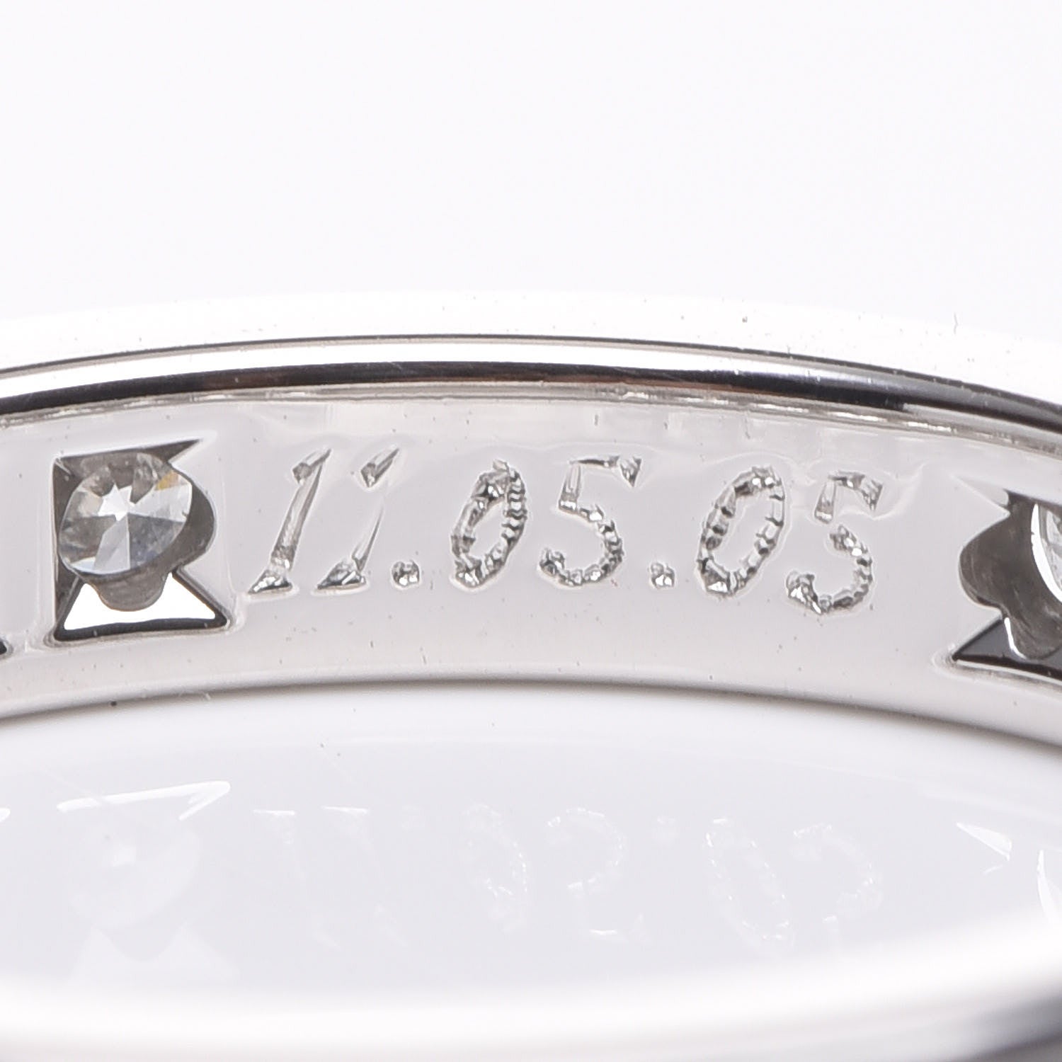 Tiffany Platinum Diamond 3mm Wedding Band Ring 49 5 5 of 5