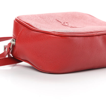 Saint Laurent Lambskin Monogram Lou Belt Bag Red 9 of 11