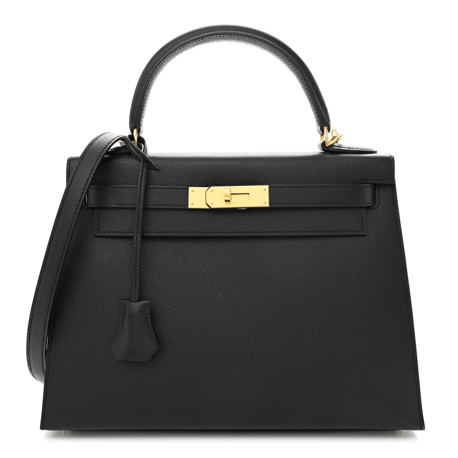 Hermes Epsom Kelly Sellier 28 Black 1 of 11