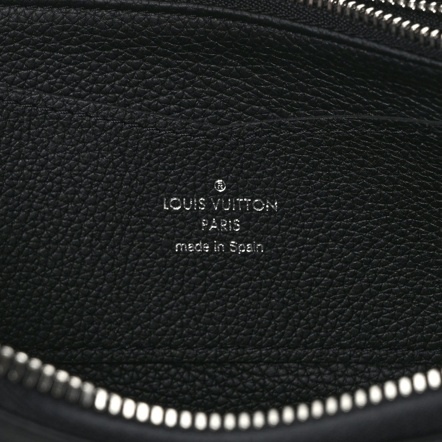 Louis Vuitton Calfskin Zippy Lockme Wallet Black 6 of 10