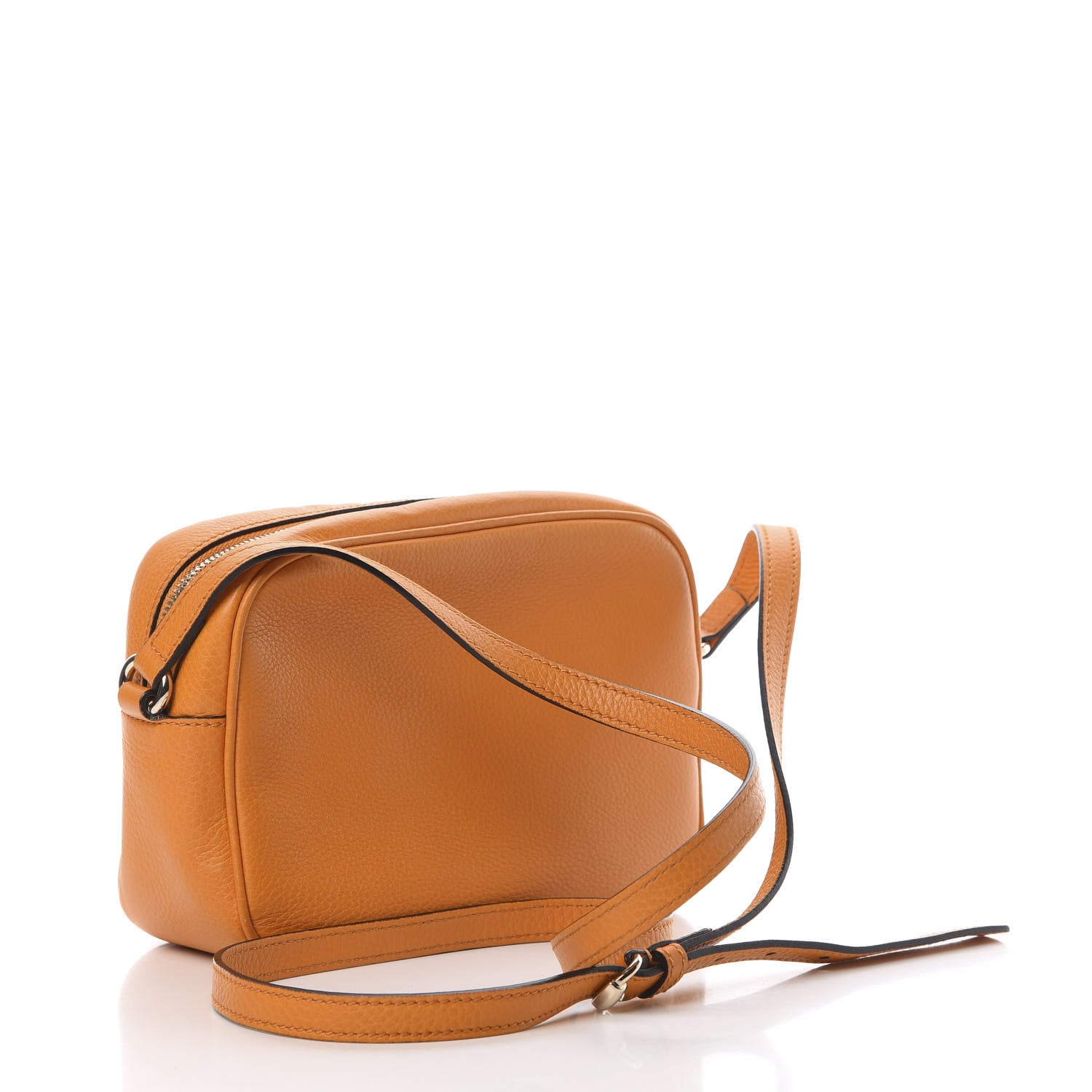 Gucci Pebbled Calfskin Small Soho Disco Bag Curcuma 3 of 10