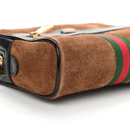 Gucci Suede Small Ophidia Belt Bag 95 38 Brown 9 of 14